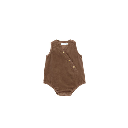 CORDUROY SNAP ROMPER