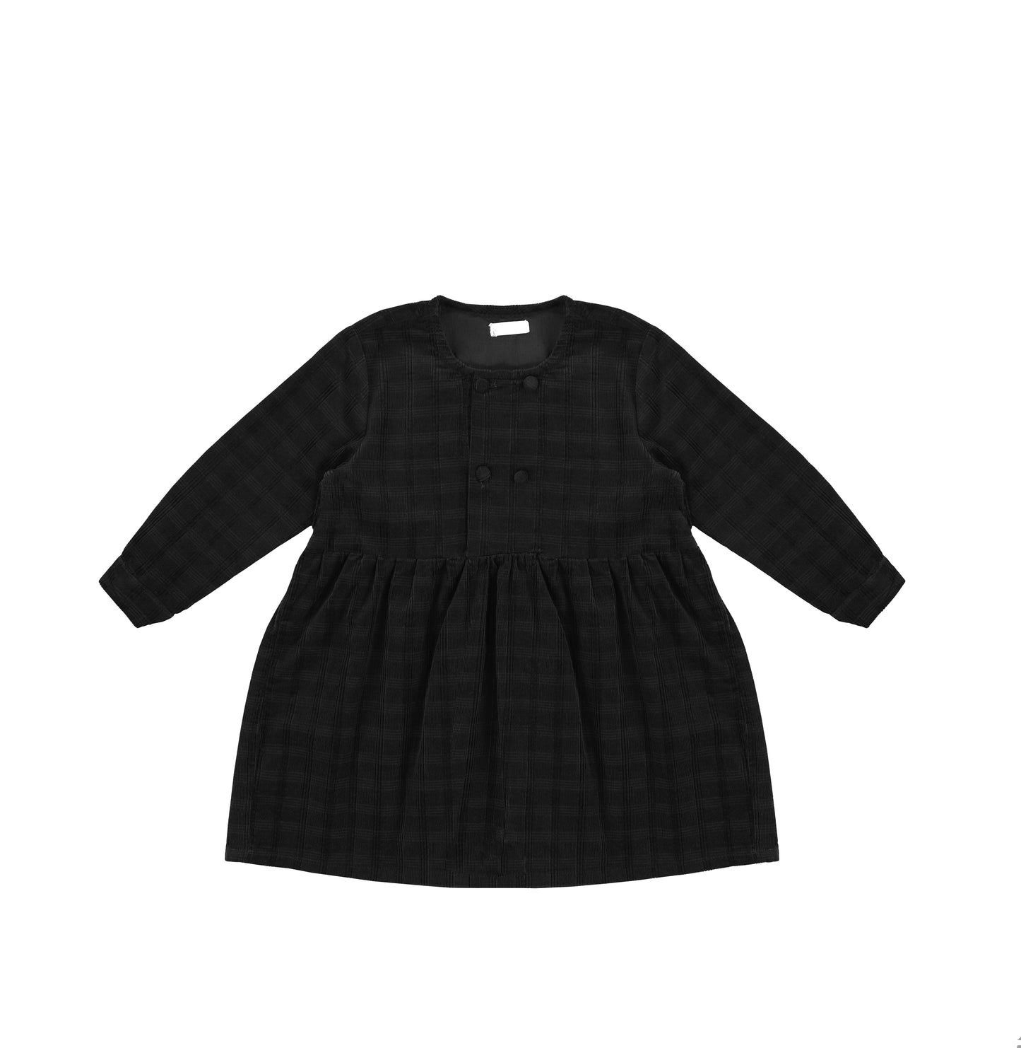 CORDUROY PLAID DRESS