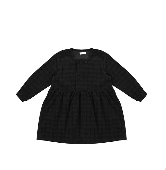 CORDUROY PLAID DRESS