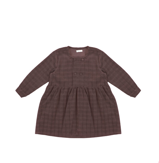 CORDUROY PLAID DRESS
