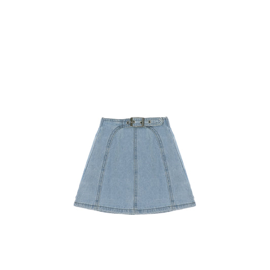 DENIM BELT SKIRT