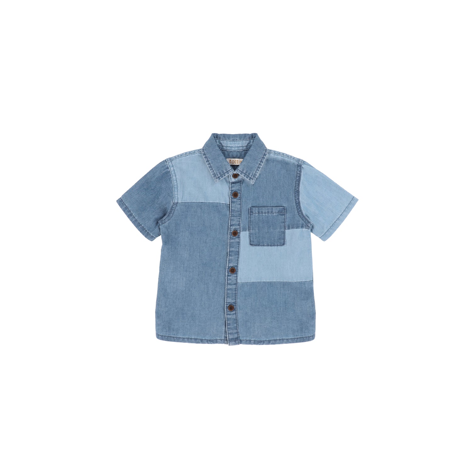 denim colorblock