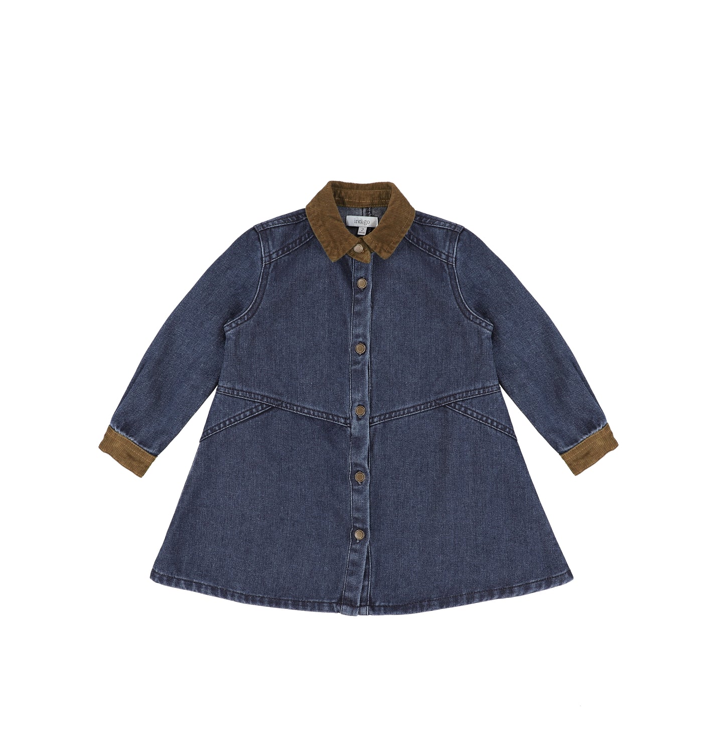 CORDUROY COLLAR DRESS