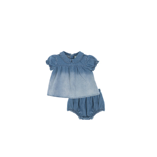 DENIM OMBRE BABY SET