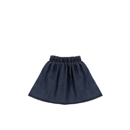 DENIM PAPERBAG WAIST SKIRT