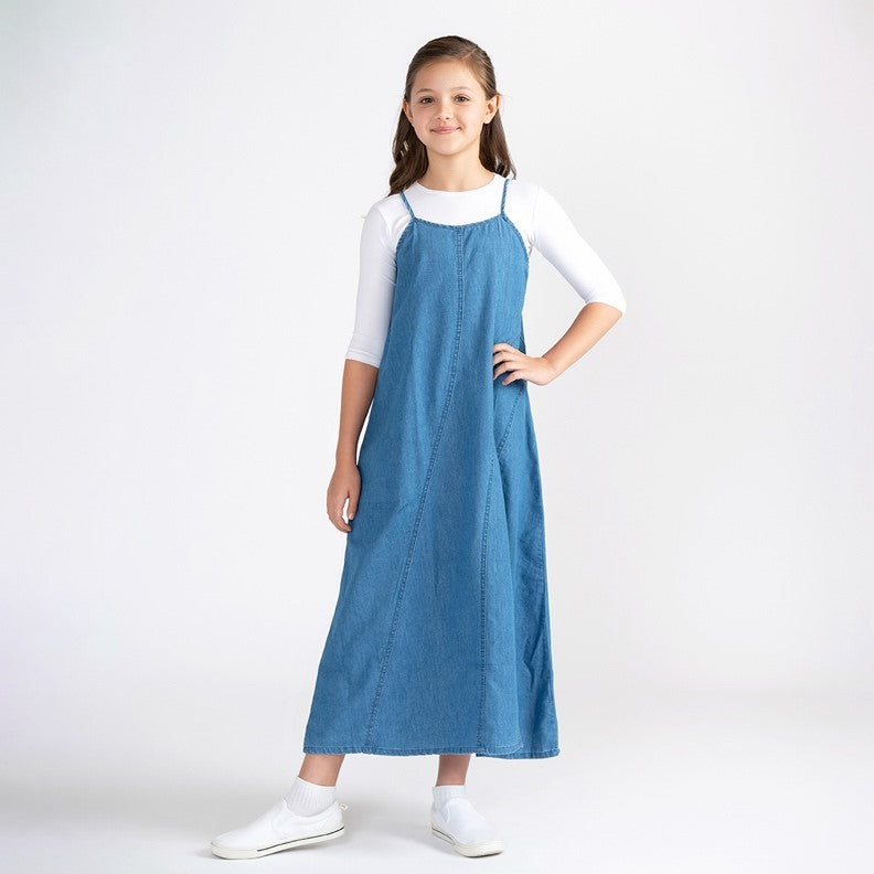 DENIM SEAM MAXI JUMPER