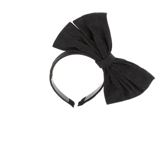 DENIM SIDE BOW HEADBAND