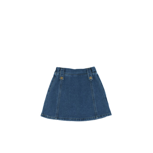 DENIM STITCHED LOOP SKIRT