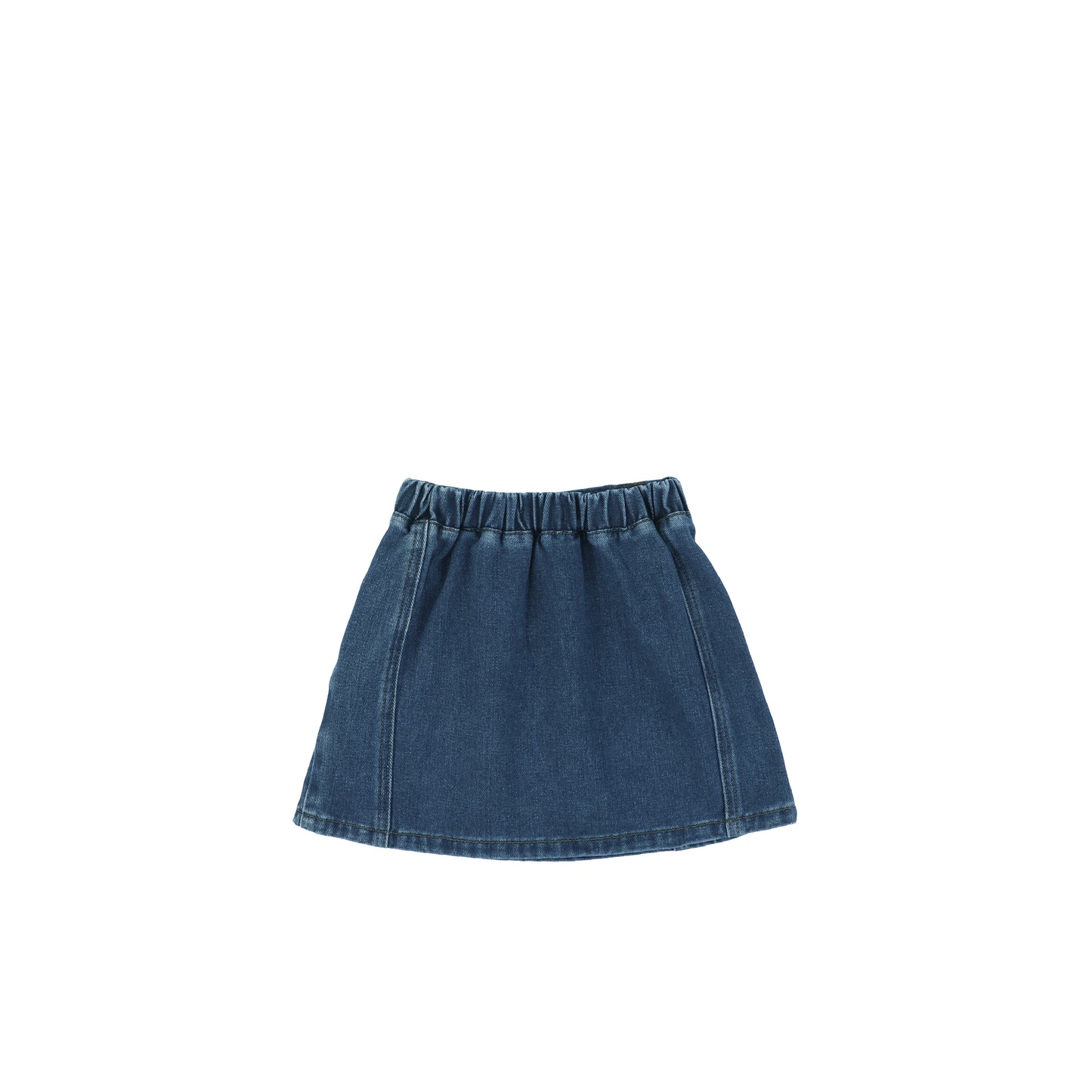 DENIM STITCHED LOOP SKIRT