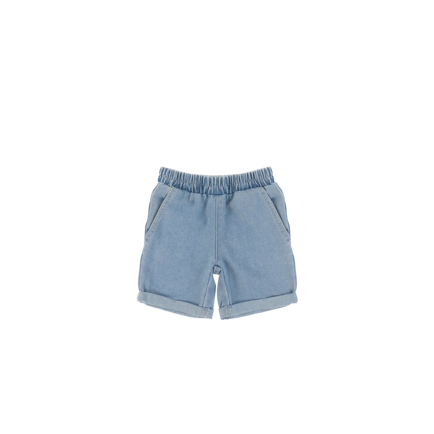 DENIM STITCHED SHORTS