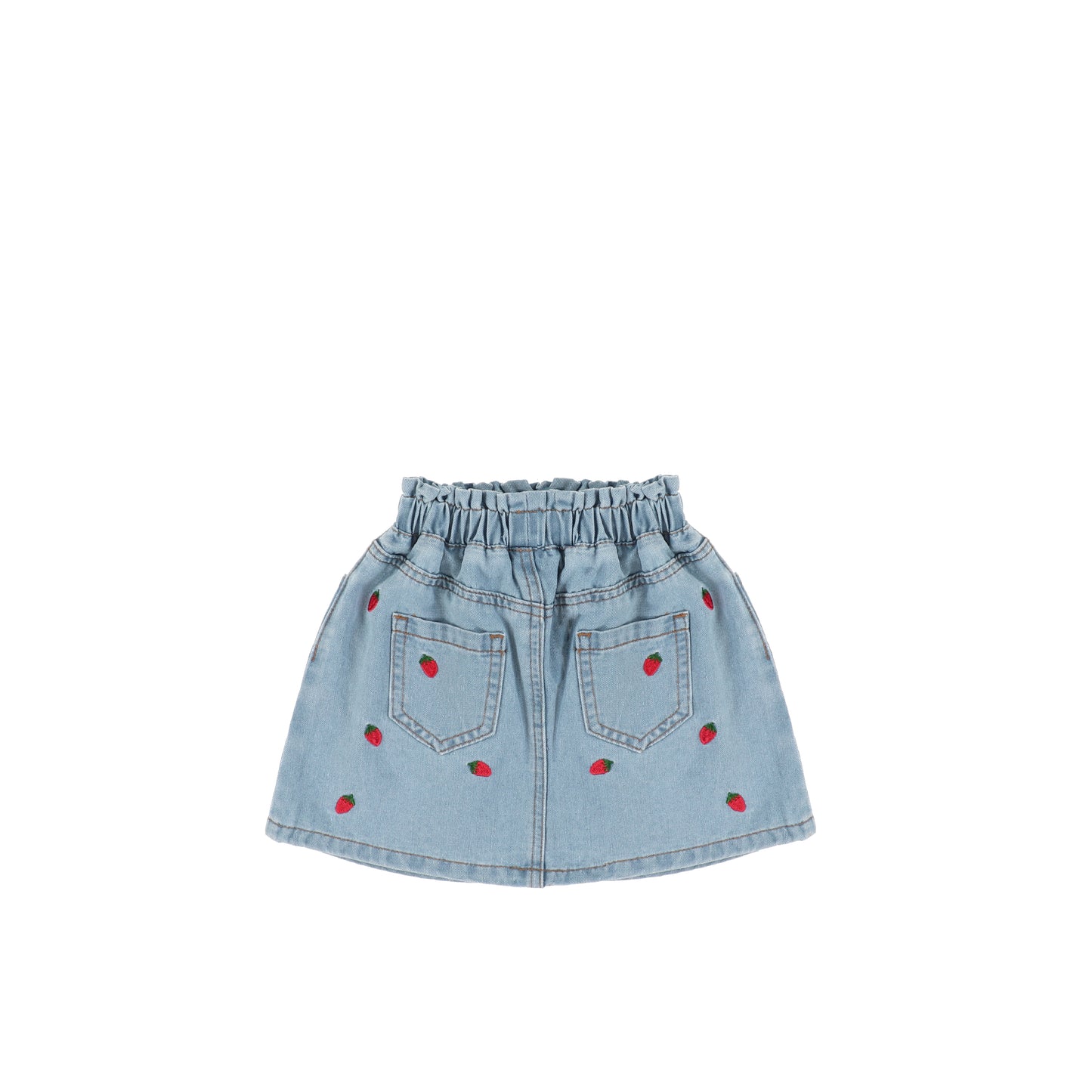 DENIM STRAWBERRY SKIRT