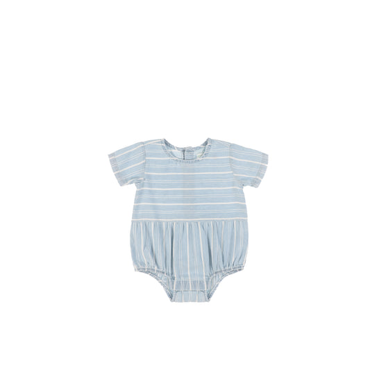 DENIM STRIPE ROMPER