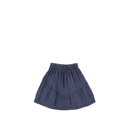 DENIM TENCEL SKIRT