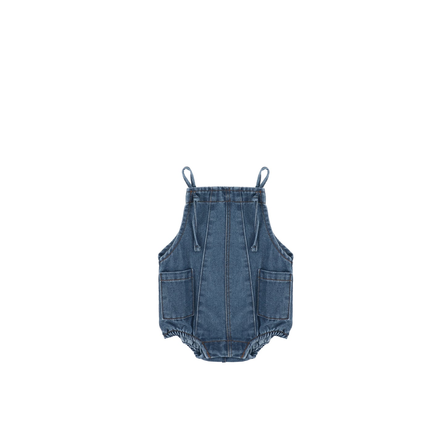 DENIM TIE ROMPER