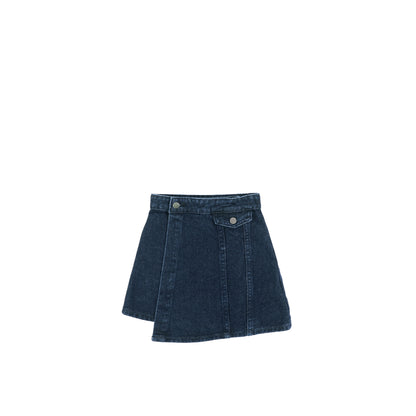 DENIM WRAP SKIRT