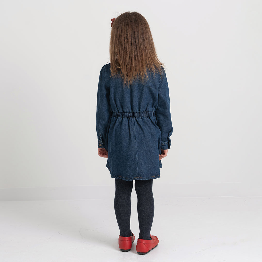 DENIM BUTTON DOWN DRESS