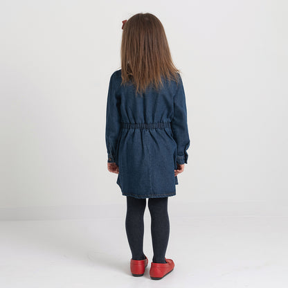 DENIM BUTTON DOWN DRESS