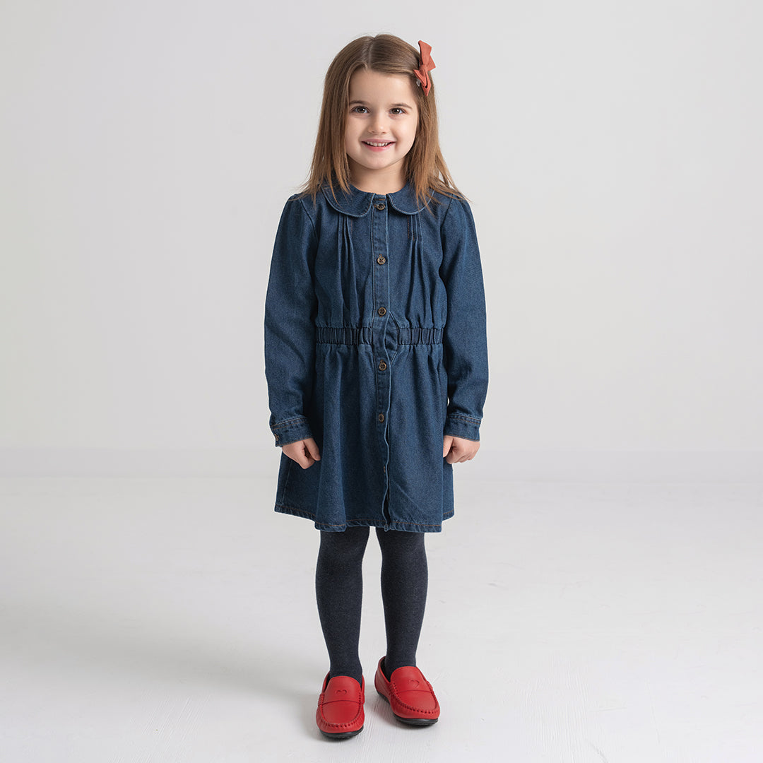 DENIM BUTTON DOWN DRESS