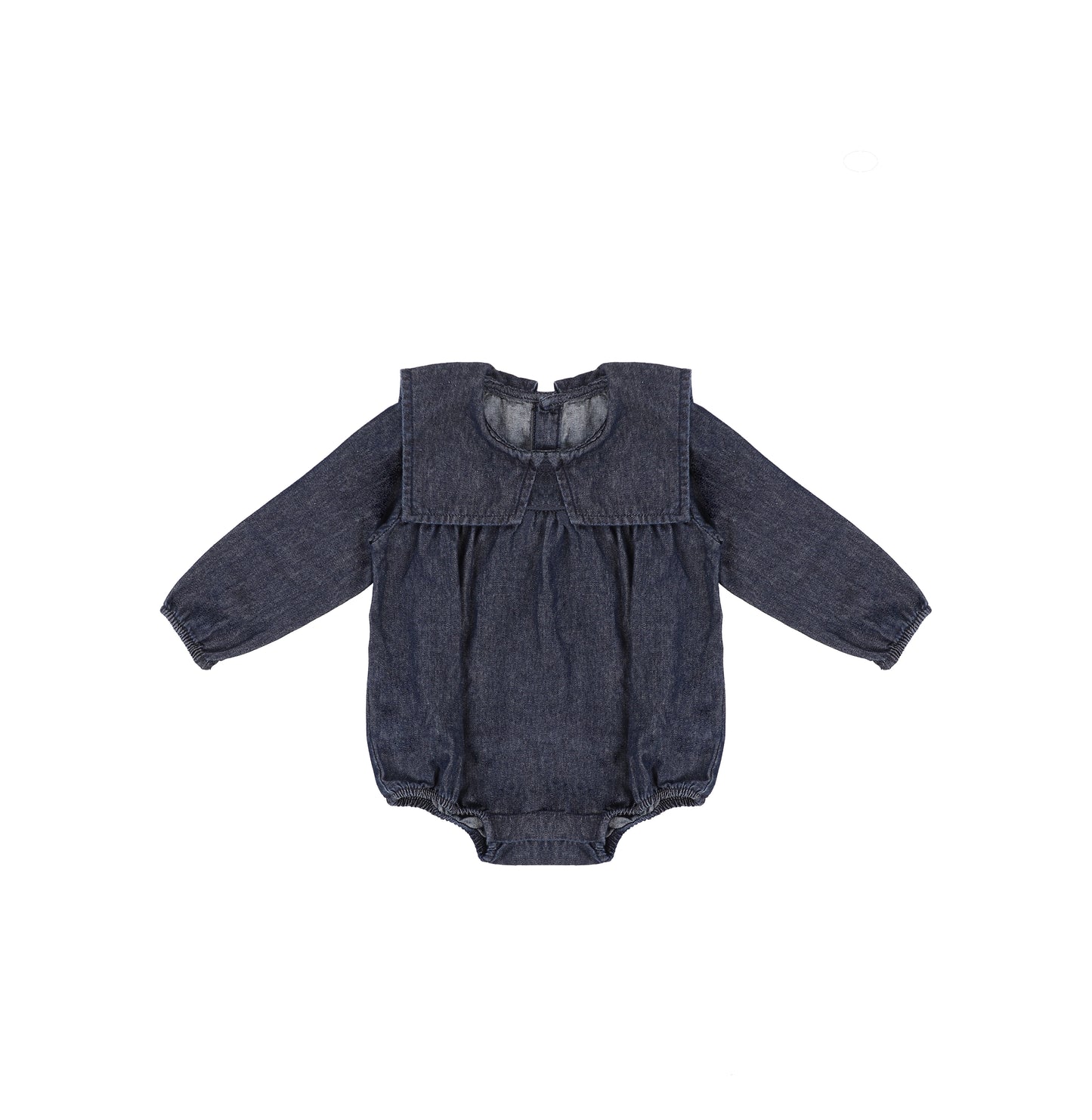 DENIM COLLAR ROMPER