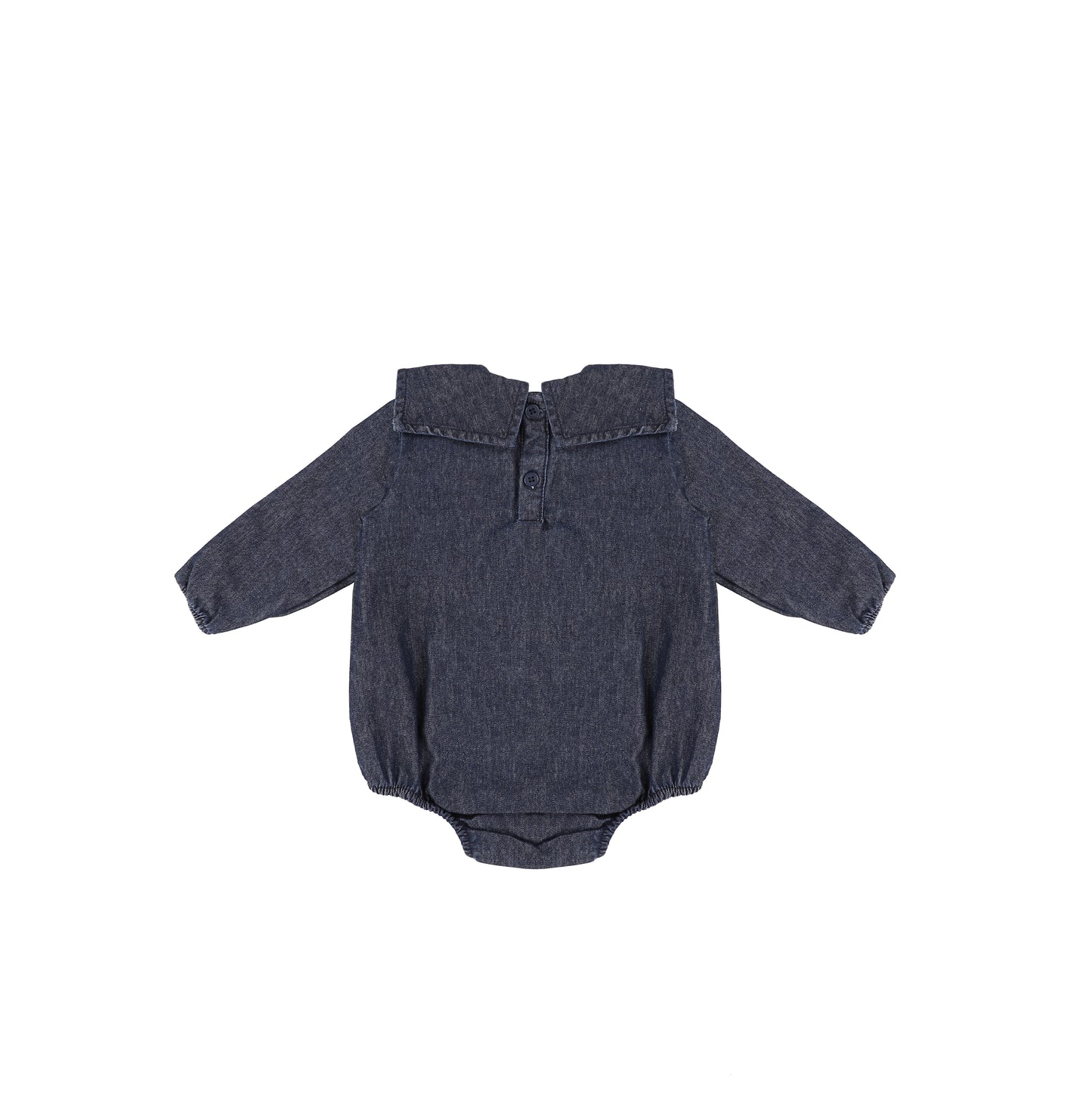 DENIM COLLAR ROMPER