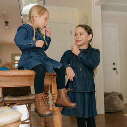DENIM PEPLUM SKIRT