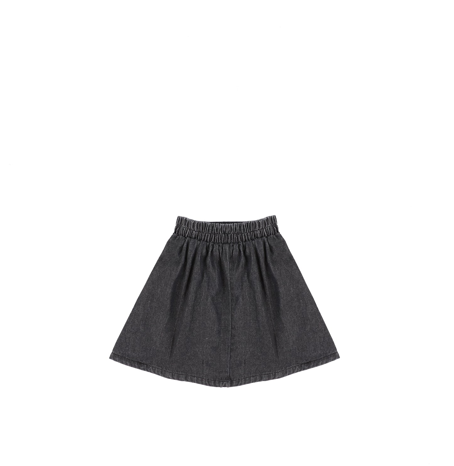 DENIM PLEATED SKIRT
