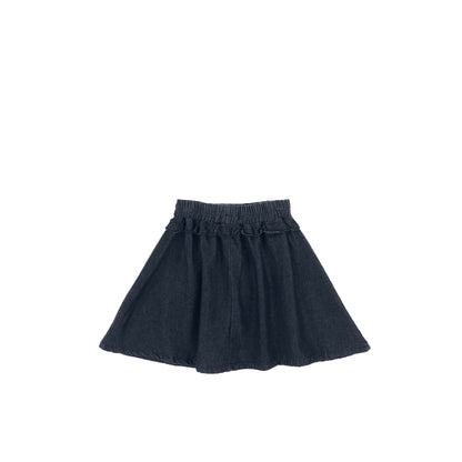 DENIM RUFFLE SKIRT