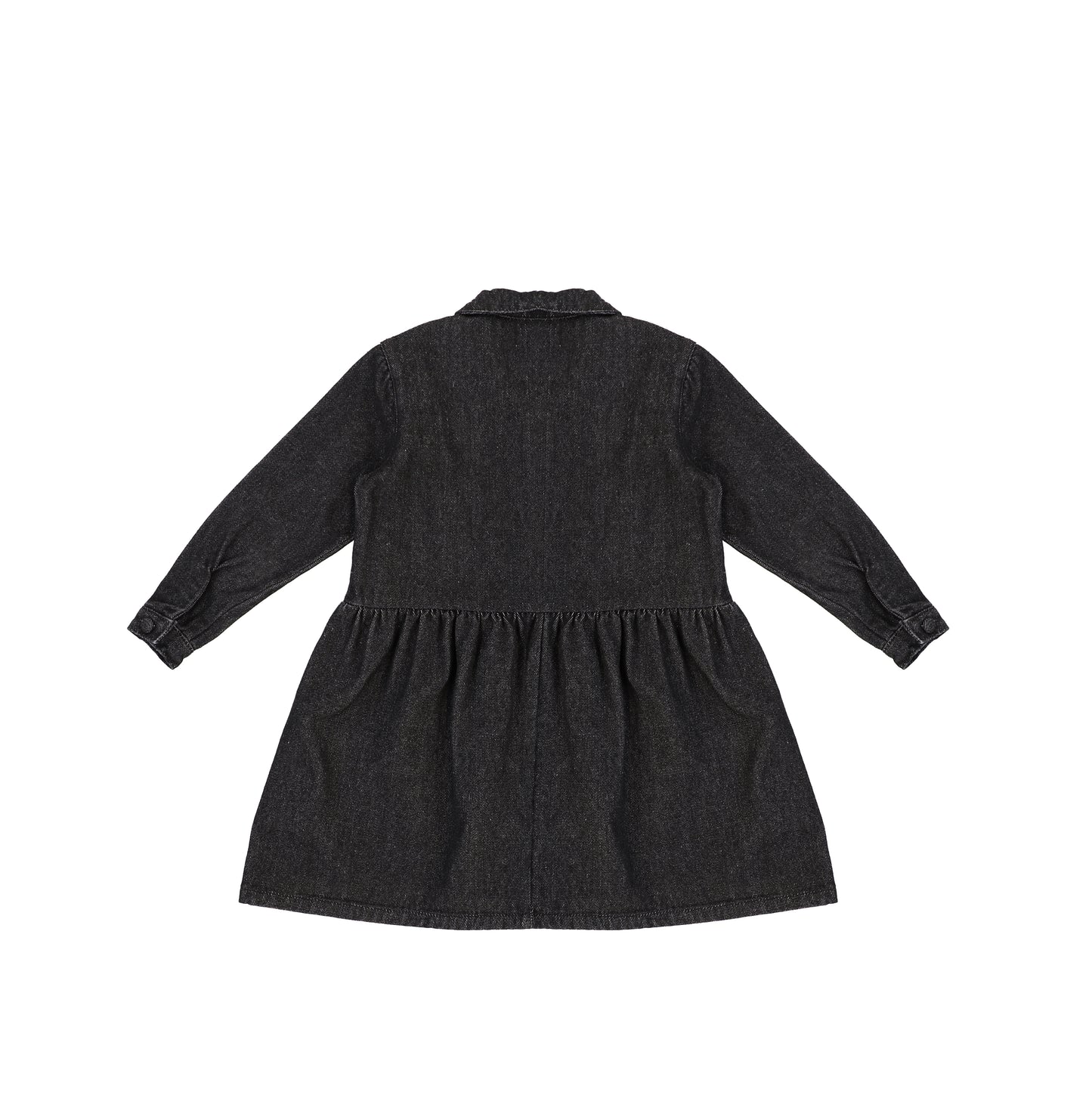 DENIM SEAM COLLAR DRESS