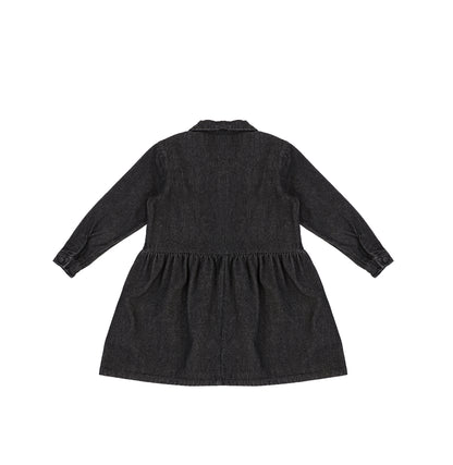 DENIM SEAM COLLAR DRESS