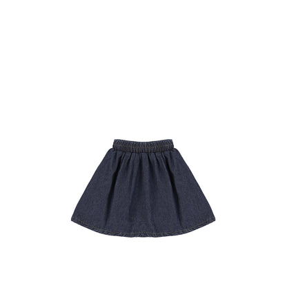 DENIM PEPLUM SKIRT