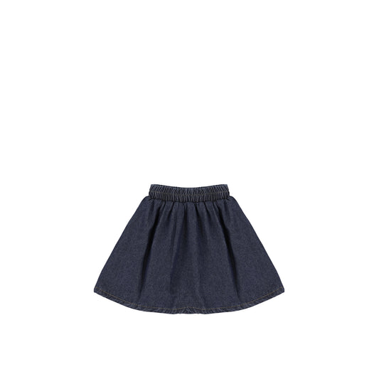 DENIM PEPLUM SKIRT