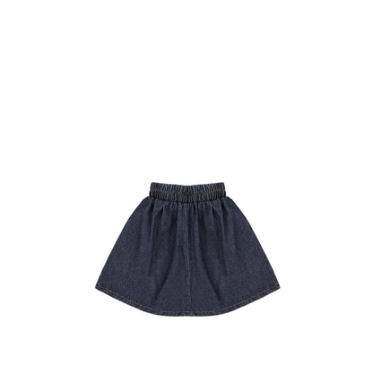 DENIM PEPLUM SKIRT