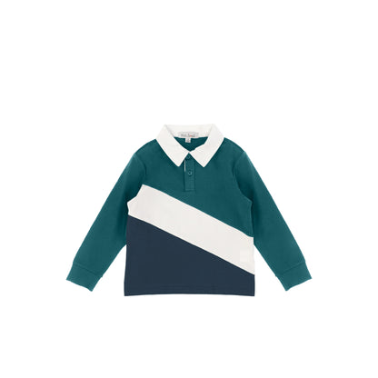 DIAGONAL COLORBLOCK POLO