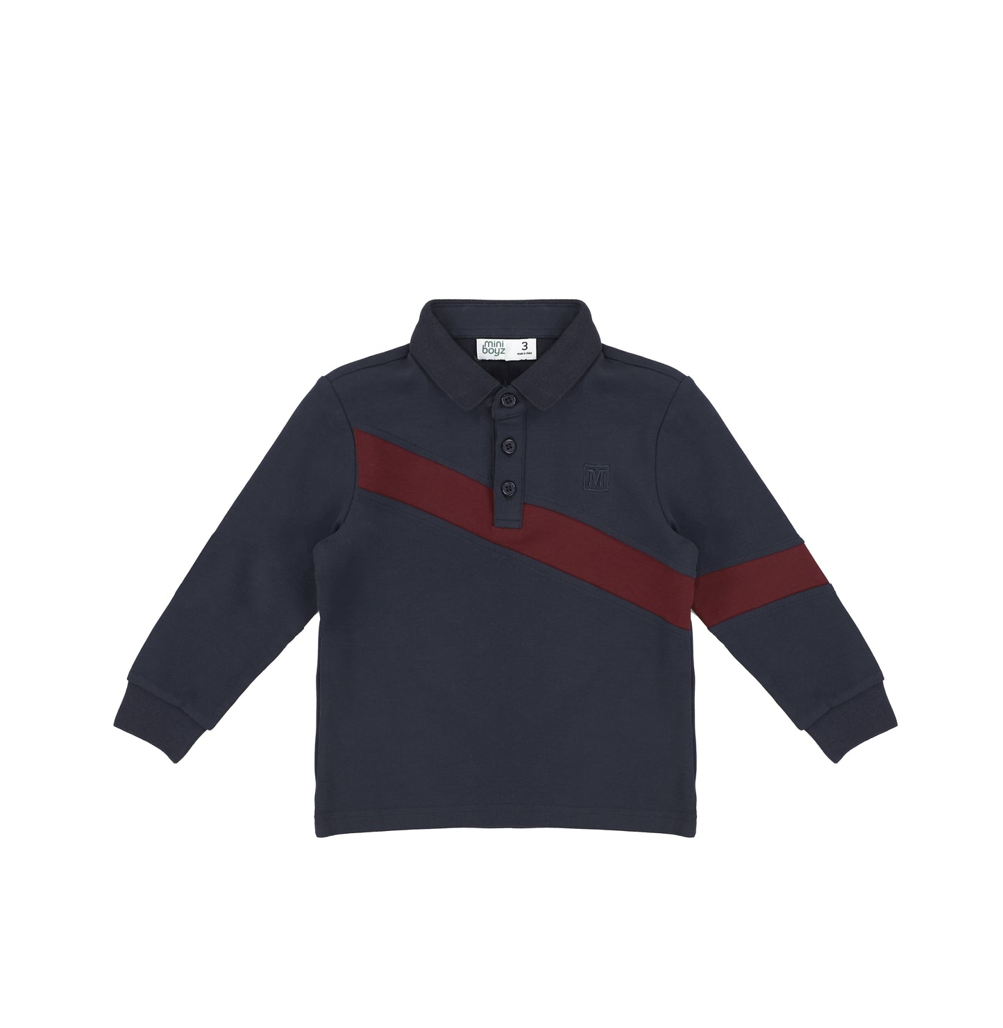 DIAGONAL STRIPE POLO