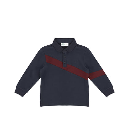 DIAGONAL STRIPE POLO