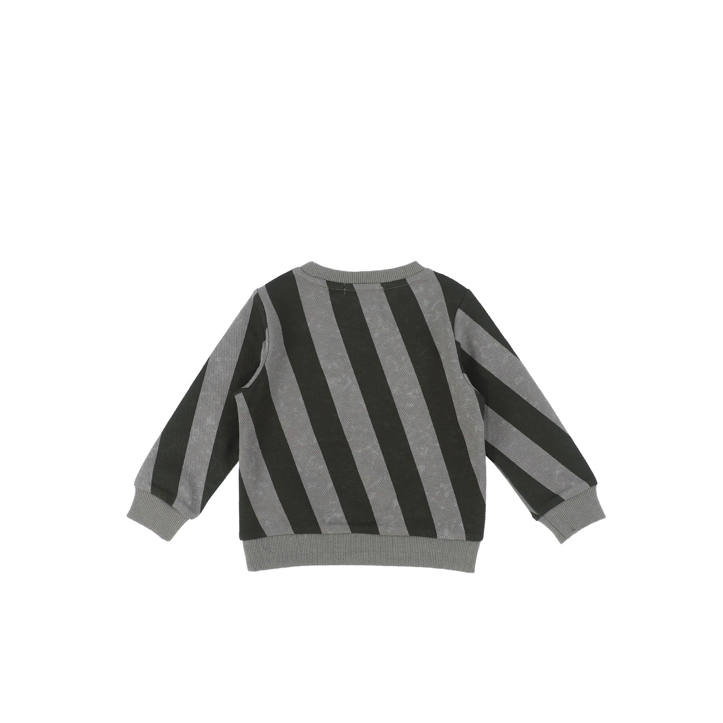 DIAGONAL STRIPE SWEATSHIRT