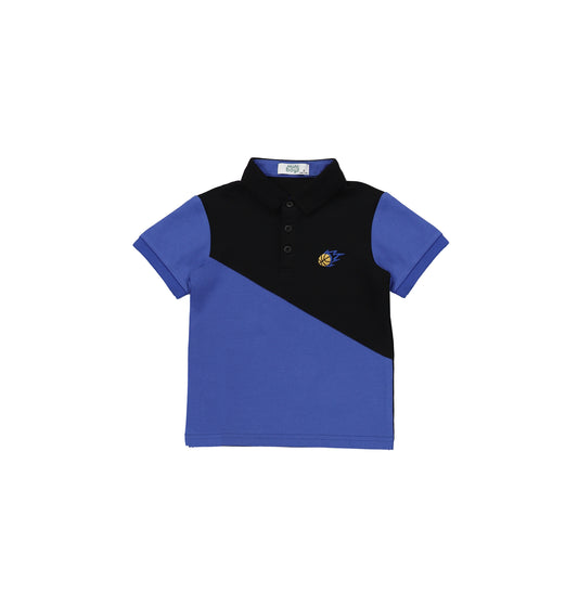 DIAGONAL COLORBLOCK POLO