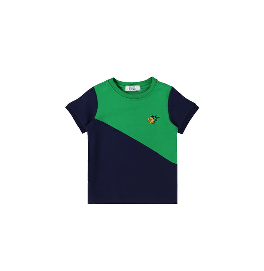 DIAGONAL COLORBLOCK TSHIRT