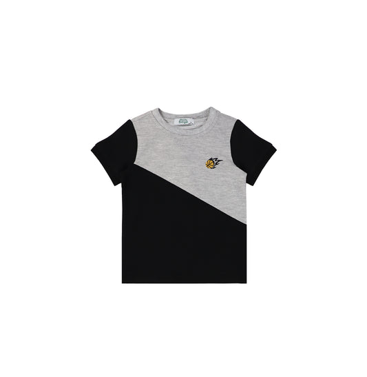 DIAGONAL COLORBLOCK TSHIRT