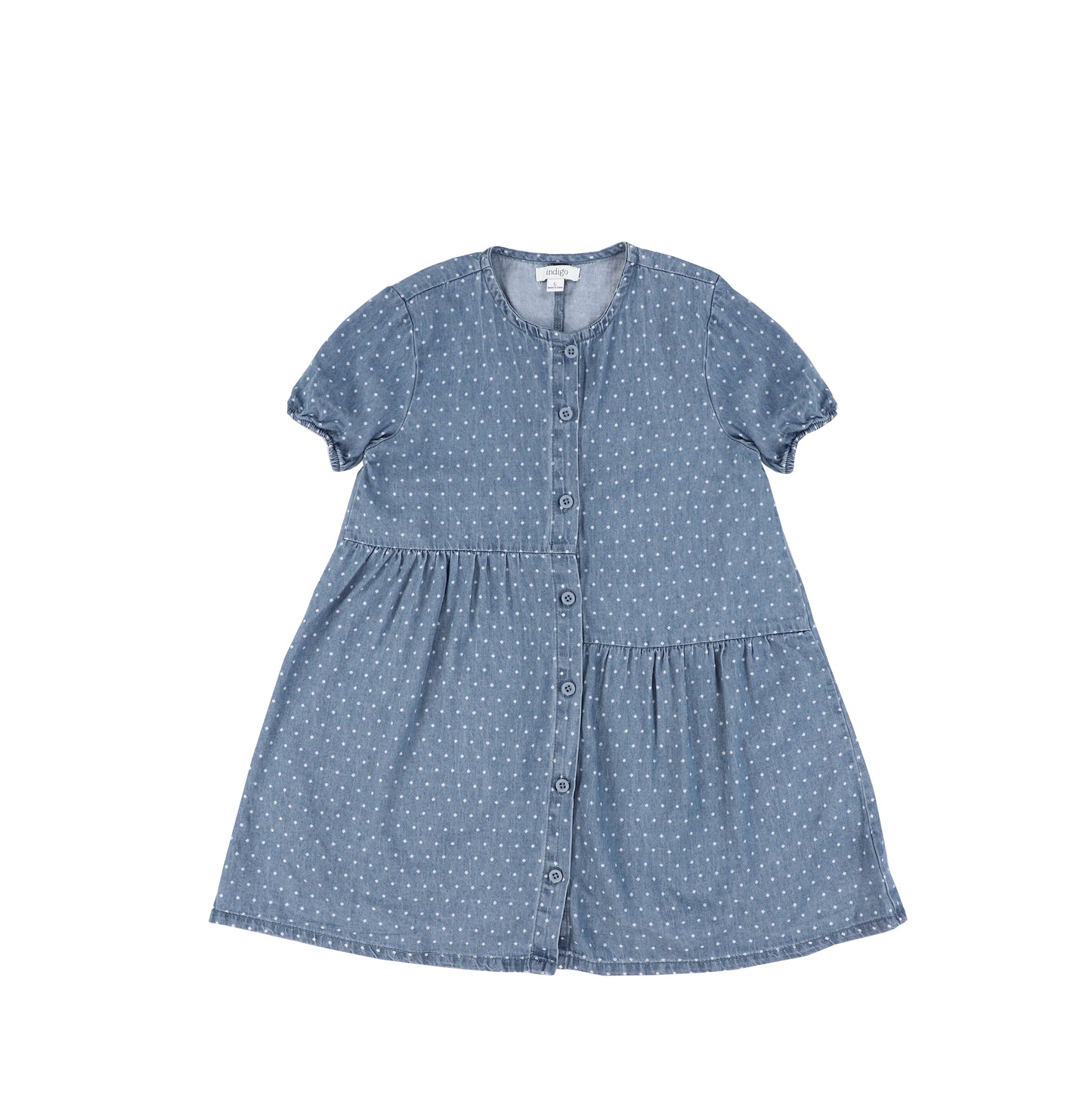 SHORT SLEEVES DIAMOND SEAM DRESS