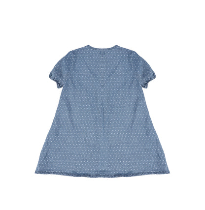 SHORT SLEEVES DIAMOND SEAM DRESS