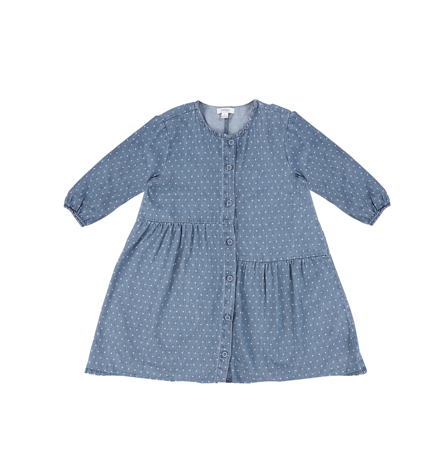 3/4 SLEEVES DIAMOND SEAM DRESS