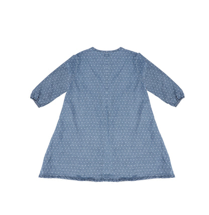 3/4 SLEEVES DIAMOND SEAM DRESS