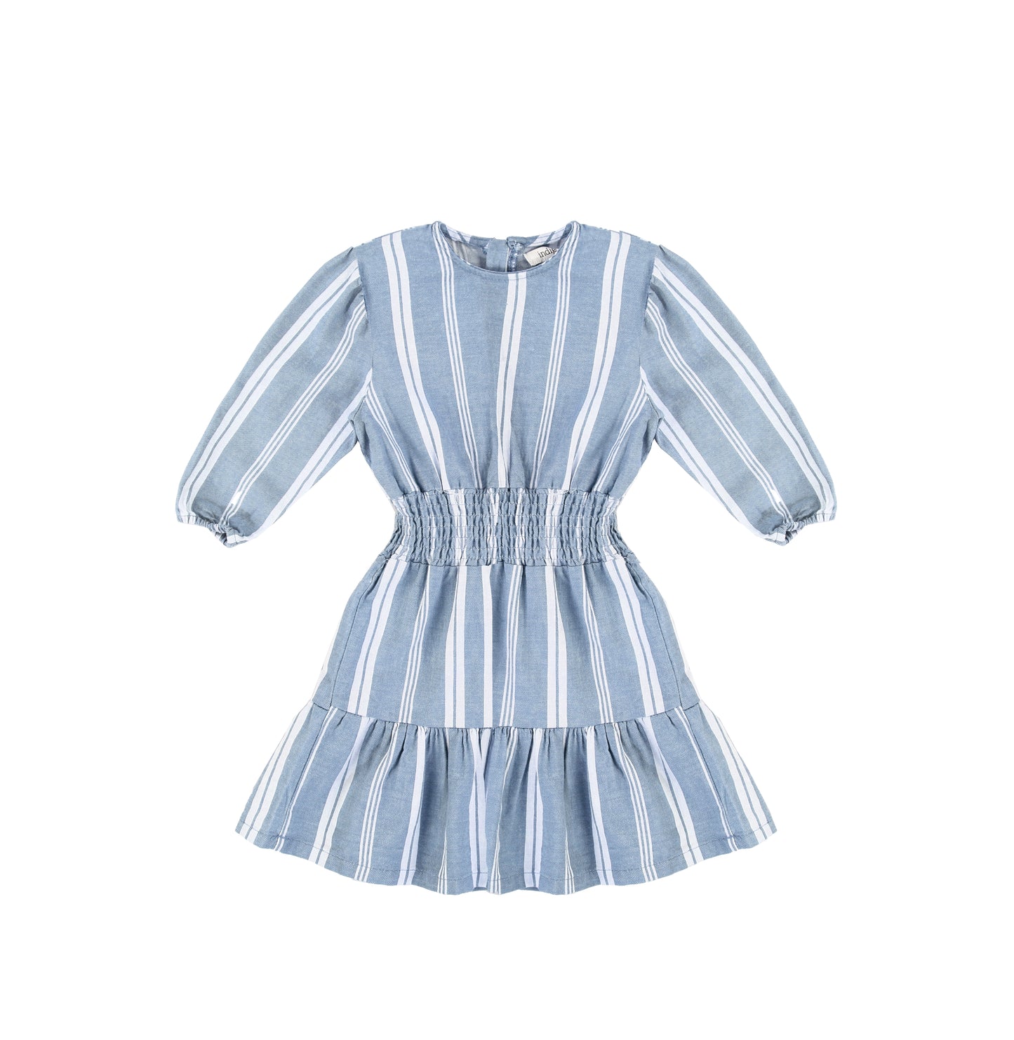 3/4 SLEEVES DOUBLE STRIPE DRESS