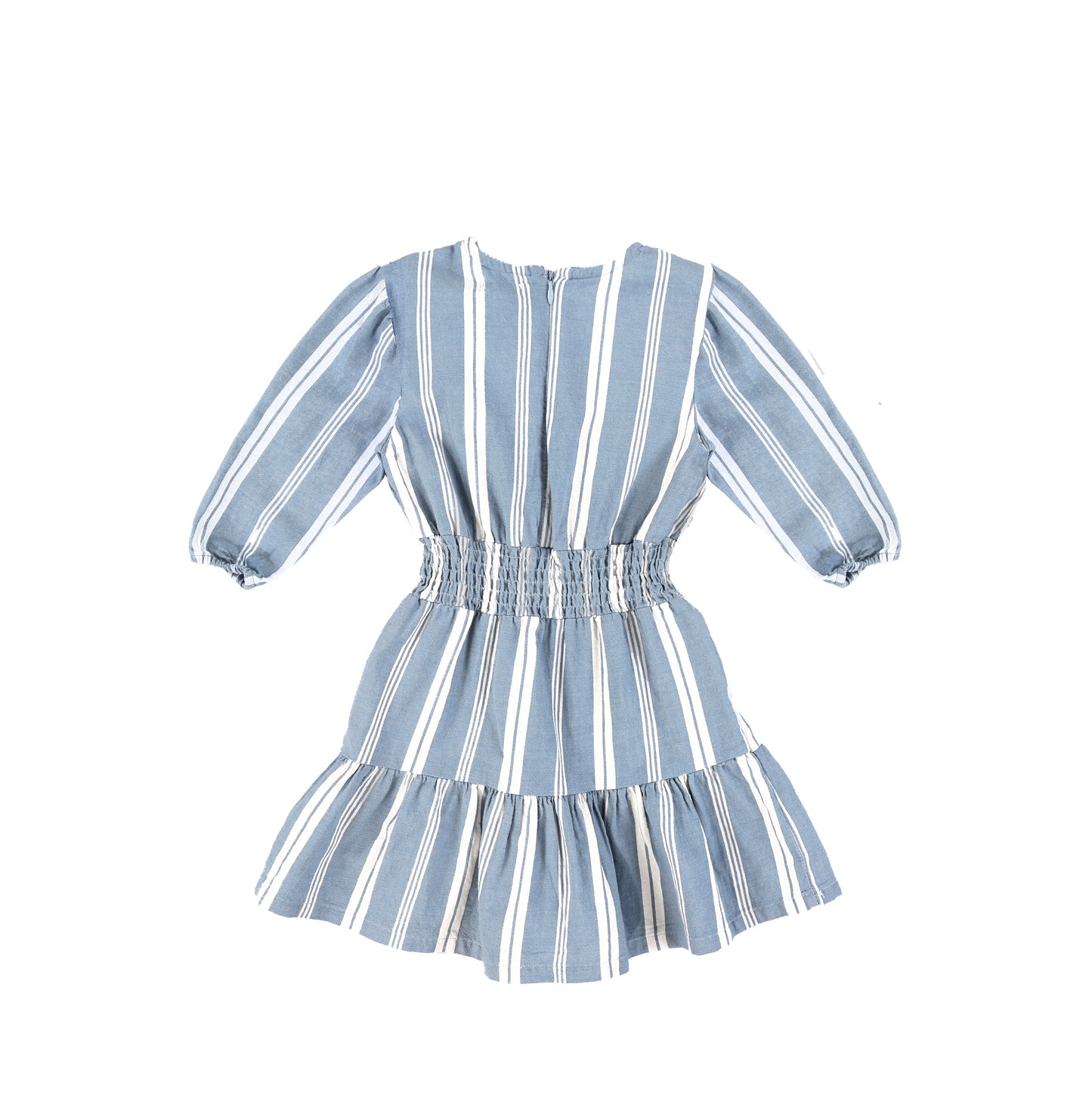 3/4 SLEEVES DOUBLE STRIPE DRESS