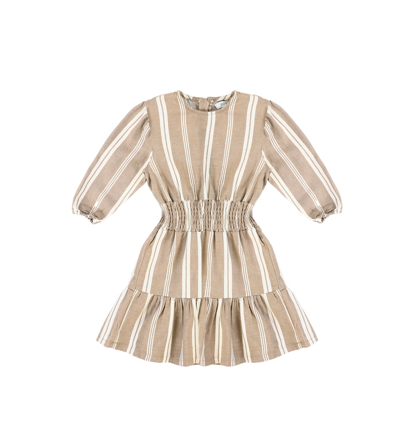 3/4 SLEEVES DOUBLE STRIPE DRESS