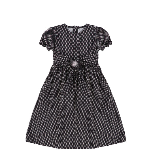 SHORT SLEEVES PRINTED TIE MAXI