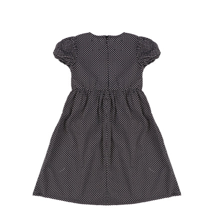 SHORT SLEEVES PRINTED TIE MAXI