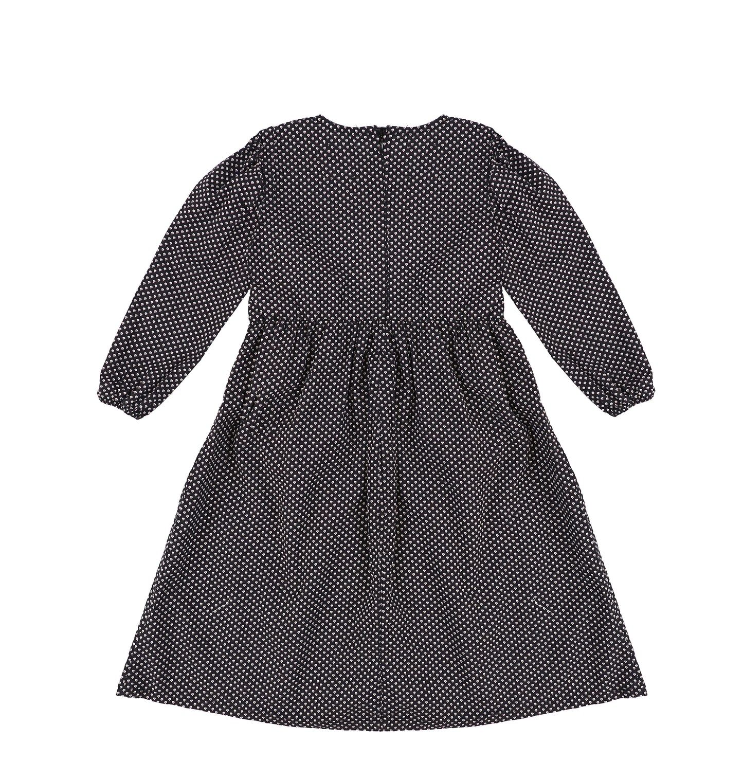 LONG SLEEVES PRINTED TIE MAXI