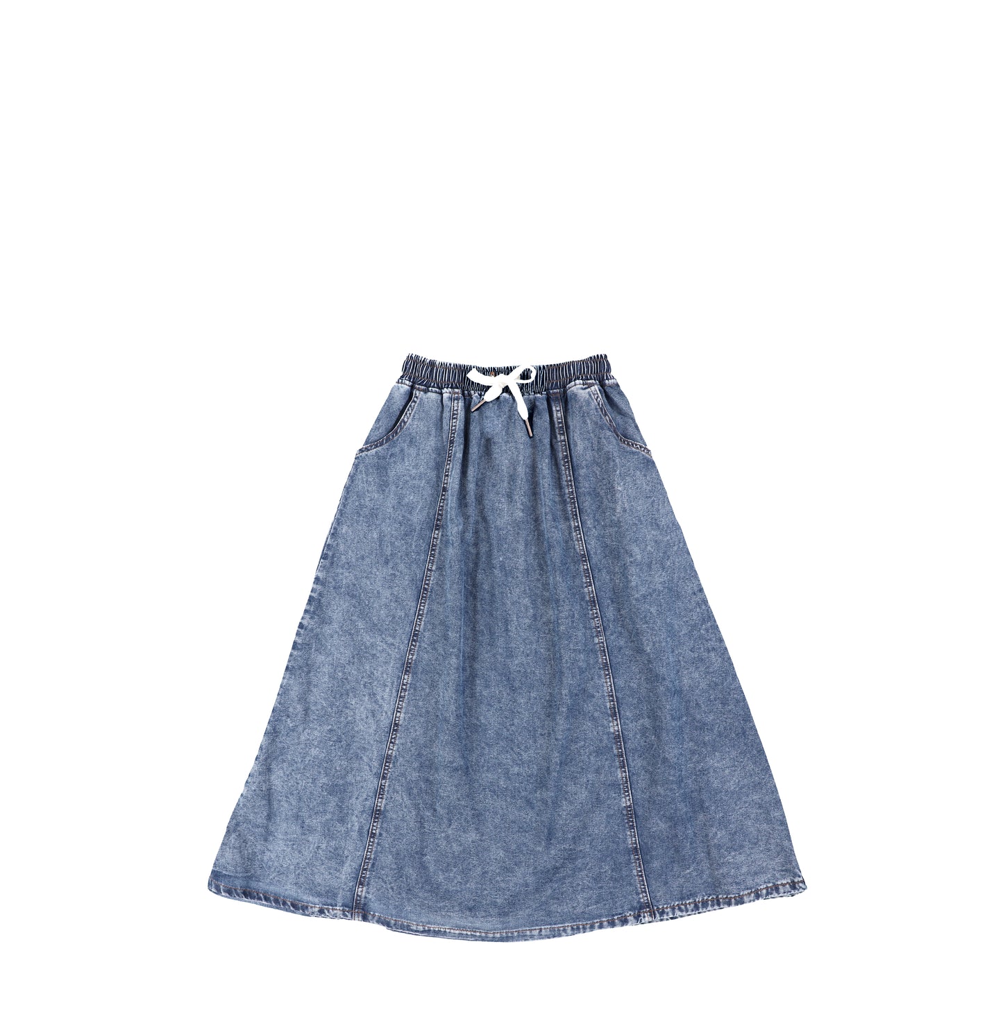 DRAWSTRING MAXI SKIRT